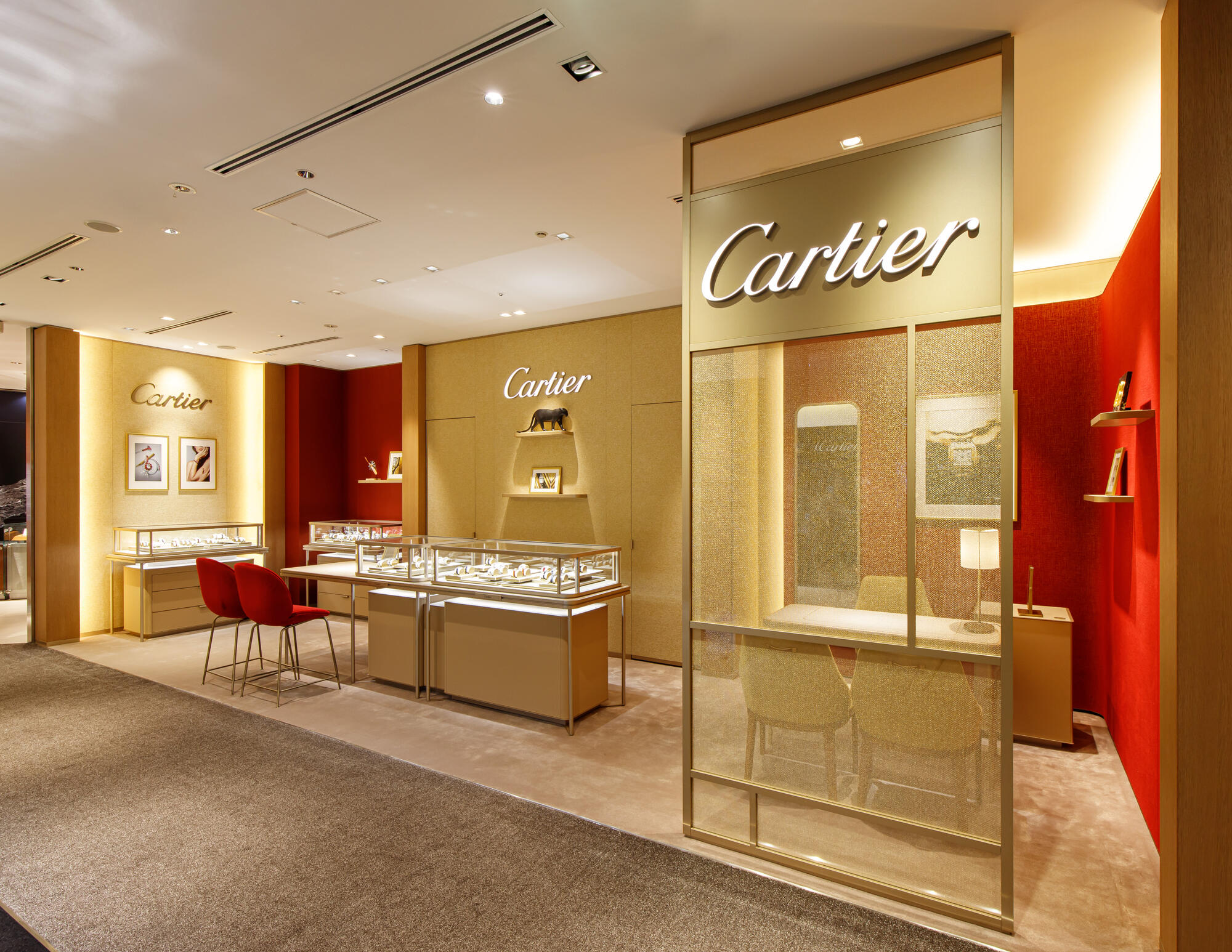 【激レア】1点のみ Cartier／カルティエ 店舗用ディスプレイ（非売品） Cartier ウォッチ コレクション｜イベント・フェア｜時計・腕時計の